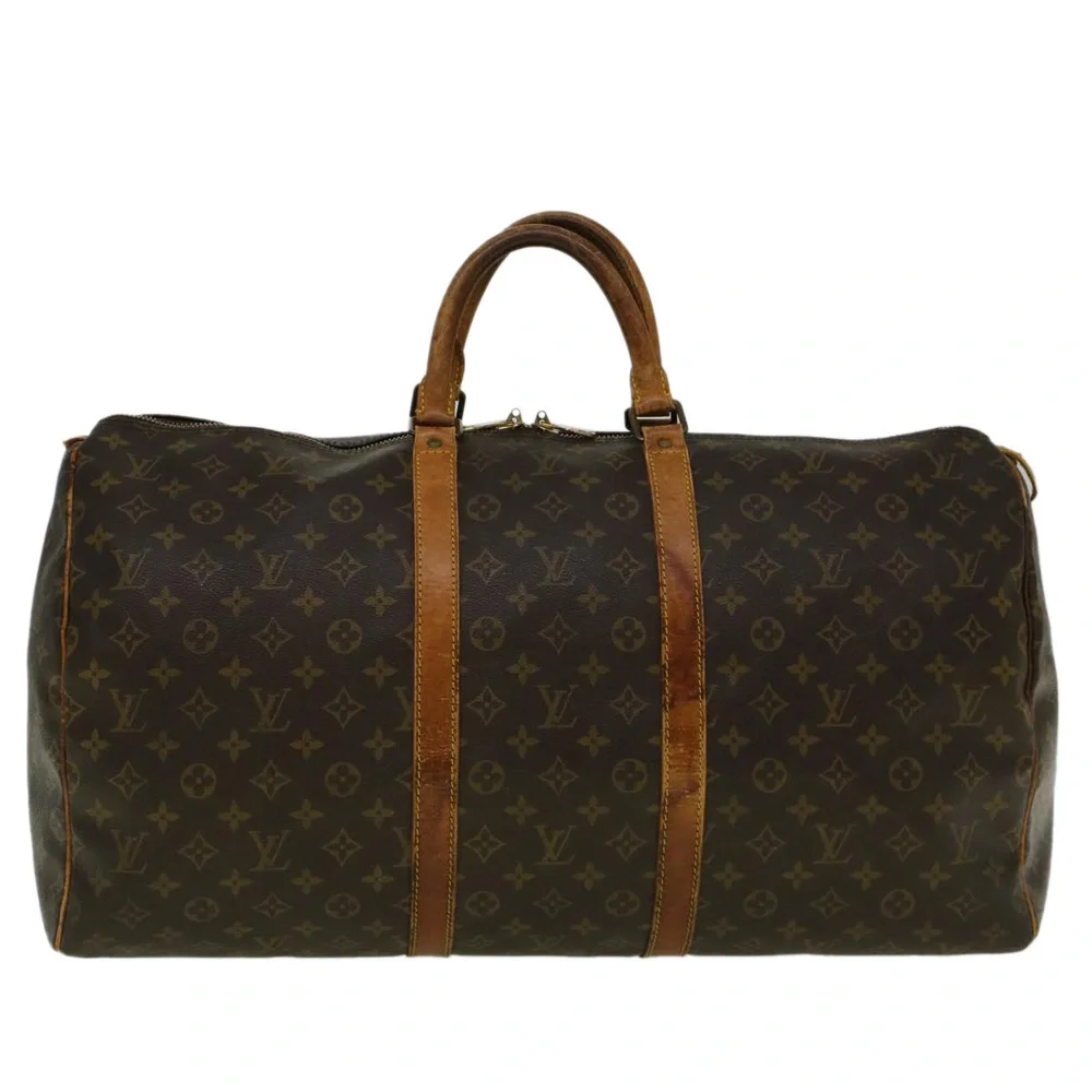 LOUIS VUITTON Monogram Keepall 55 Boston Bag M41424 LV Auth 58741 - Picture 13 of 16